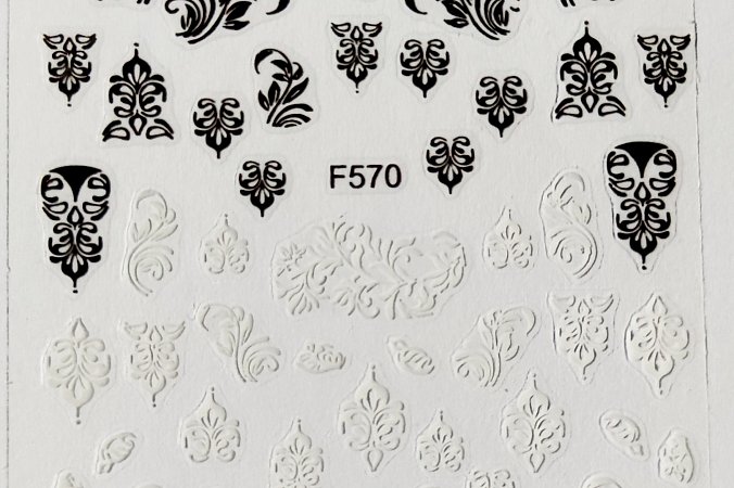 Nálepka ornamenty 3D 70 